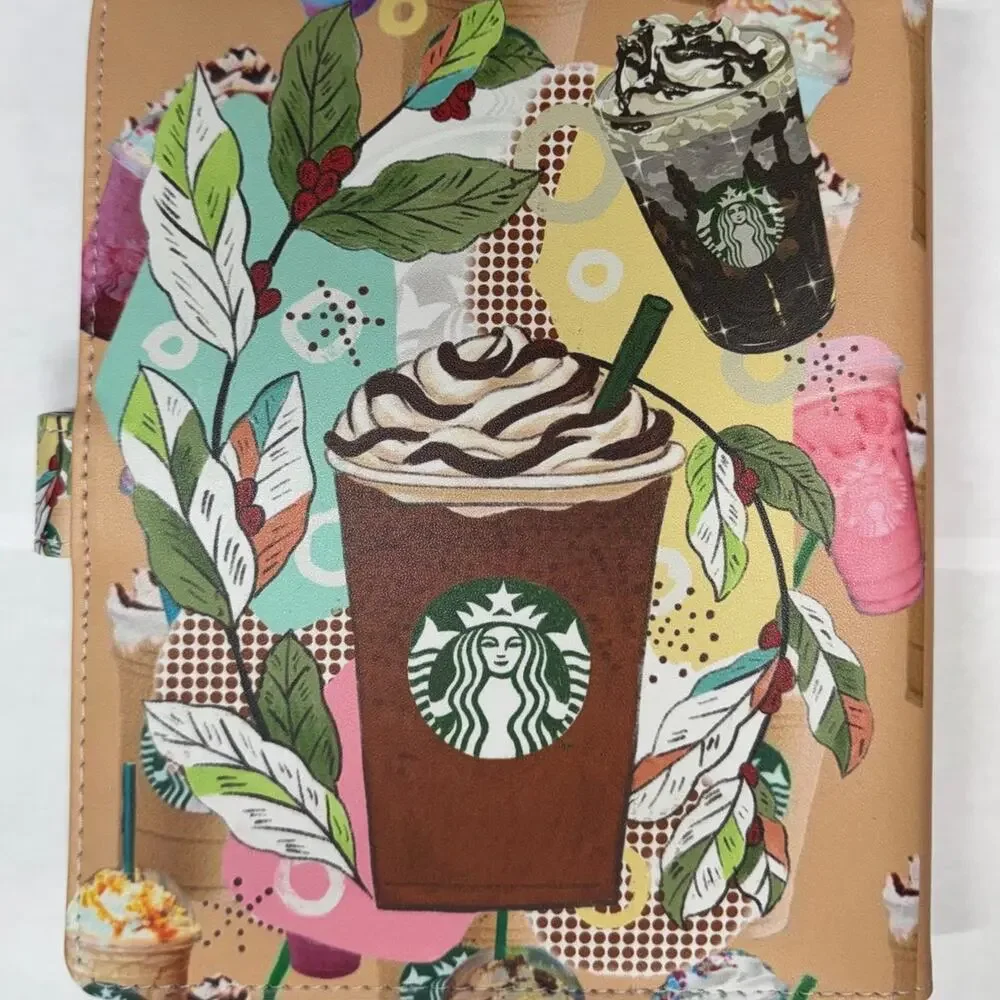 Starbucks coffee A5 binder WITH matching paper